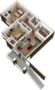 Two Bedroom One Bath CSU Apartment in Fort Collins