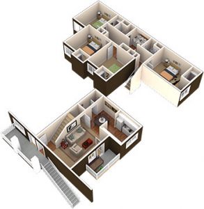 Four Bedroom CSU Student Apartment